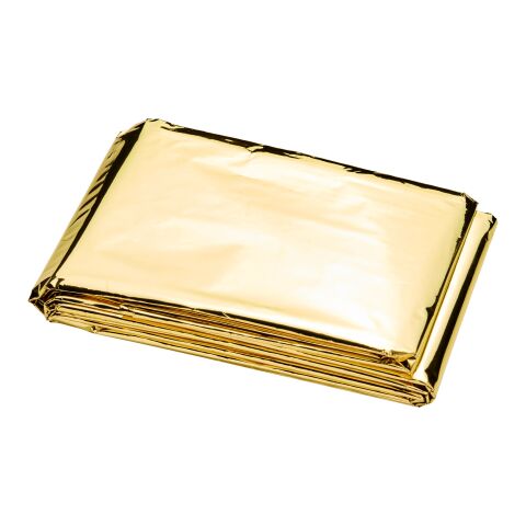 Manta de emergencia de 2 funciones &quot;Frederik&quot; Estándar | Plateado-Dorado | sin montaje de publicidad | no disponible | no disponible | no disponible