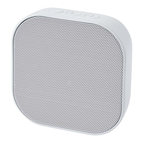 Minialtavoz Bluetooth® de plástico reciclado 2.0 de 3&nbsp;W con certificación RCS "Stark" Estándar | Blanco | sin montaje de publicidad | no disponible | no disponible