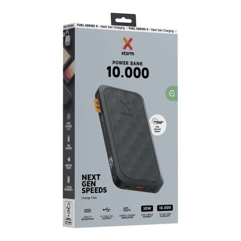Batería externa de 10&nbsp;000&nbsp;mAh y 20&nbsp;W "Xtorm FS510 Fuel Series" Estándar | Negro medianoche | sin montaje de publicidad | no disponible | no disponible