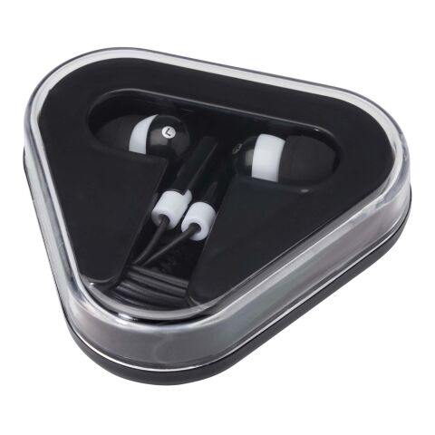 Auriculares con caja de plástico reciclado &quot;Rebel&quot; Estándar | negro | sin montaje de publicidad | no disponible | no disponible