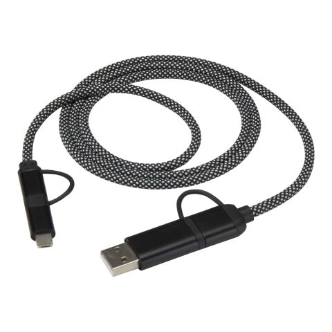 Cable de carga magnético 5 en 1 SMART de 65 W y 100 cm con certificación RCS Negro