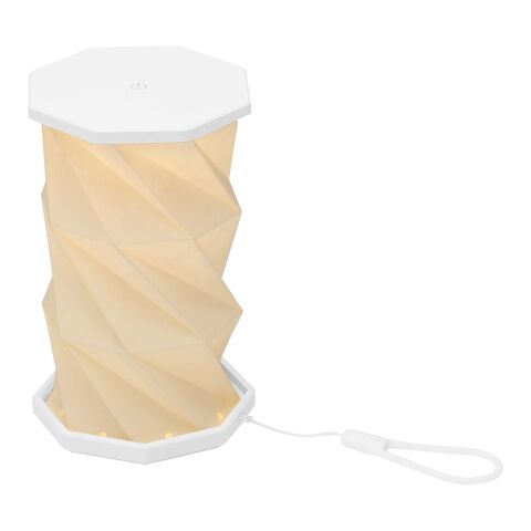 Lámpara de mesa plegable de plástico reciclado Celestia blanco