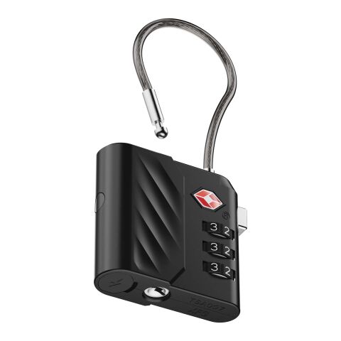 Candado de combinación Xtorm Lock Tag TSA con localizador Negro intenso