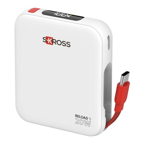 Batería externa SKROSS® Reload de 5000 mAh blanco