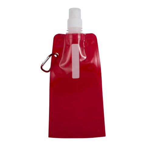 Cantimplora plegable de 480 ml "Sipzy" Estándar | Rojo | sin montaje de publicidad | no disponible | no disponible