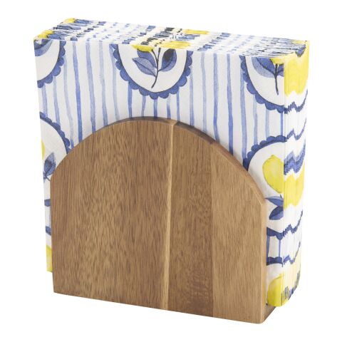 Servilletero de madera de acacia con un toque encantador Madera