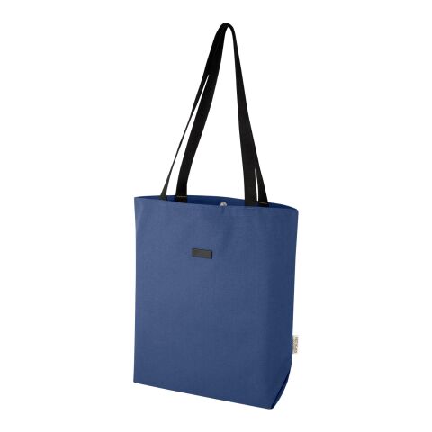 Bolsa Tote versátil de lona reciclada GRS de 14 l &quot;Joey&quot; Estándar | Azul profundo | sin montaje de publicidad | no disponible | no disponible | no disponible