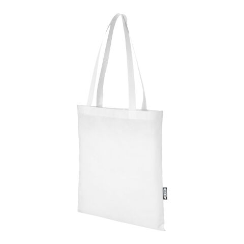 Bolsa Tote para congresos en non woven reciclado GRS de 6 l &quot;Zeus&quot; Estándar | Blanco | sin montaje de publicidad | no disponible | no disponible | no disponible