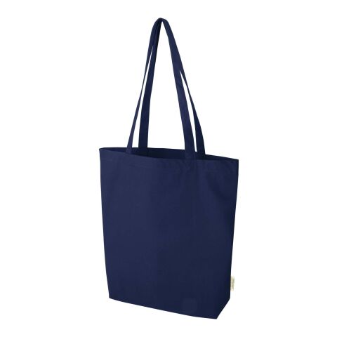 Bolsa Tote orgánica de 270 g/m² &quot;Orissa&quot; 10L Estándar | Azul marino | sin montaje de publicidad | no disponible | no disponible | no disponible