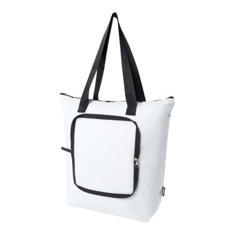 Bolsa Tote nevera plegable de RPET de 15 litros &quot;EcoFold&quot; Estándar | blanco | sin montaje de publicidad | no disponible | no disponible | no disponible