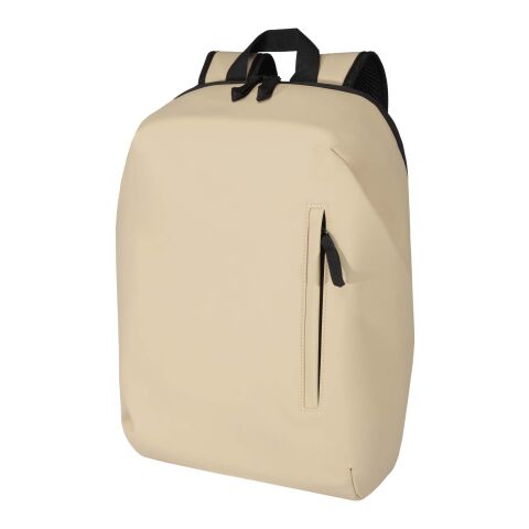Mochila de 15" y 18&nbsp;l antirrobo de material reciclado con certificado GRS "Resi Plus" Estándar | Oatmeal | sin montaje de publicidad | no disponible | no disponible