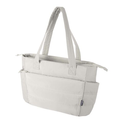 Bolsa Tote para portátil de 15,6" y 18l de material reciclado GRS "Puffer" Estándar | Sandstone | sin montaje de publicidad | no disponible | no disponible | no disponible