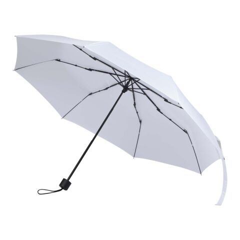 Paraguas manual plegable Aaron de 23 pulgadas blanco
