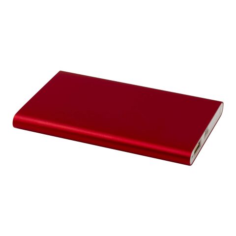 Batería externa de aluminio 4000 mAh &quot;Pep&quot; Estándar | Rojo | sin montaje de publicidad | no disponible | no disponible
