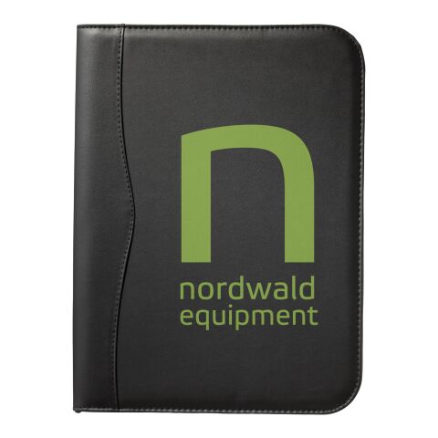 Portafolios A4 con cremallera Ebony Estándar | negro | sin montaje de publicidad | no disponible | no disponible