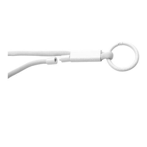 Lanyard con tubo de plástico reciclado "Tubyard" Blanco | sin montaje de publicidad | no disponible | no disponible