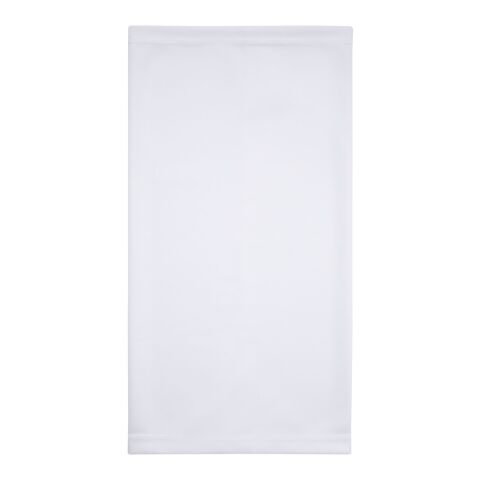 Bufanda versátil en sublimación, Coolmax® y dobladillo &quot;Mia&quot; blanco | sin montaje de publicidad | no disponible | no disponible