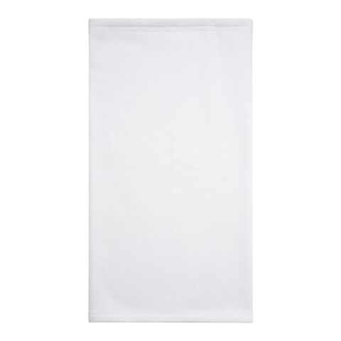 Bufanda versátil de RPET en sublimación, dobladillo y capa polar &quot;Zoya&quot; blanco | sin montaje de publicidad | no disponible | no disponible