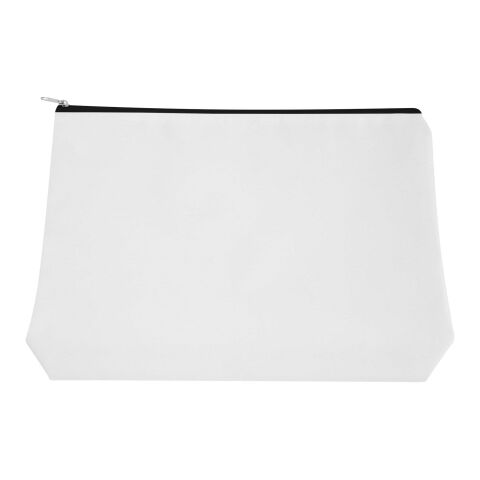 Bolsa de viaje de rPET en sublimación (grande) "Ayla" Negro intenso-Blanco | no disponible | Sublimación | all over | 340 mm x 484 mm