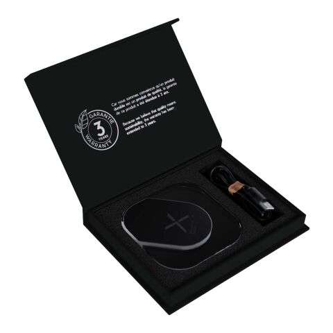 Base de carga inalámbrica transparente &quot;SCX.design W36&quot; Negro intenso | sin montaje de publicidad | no disponible | no disponible