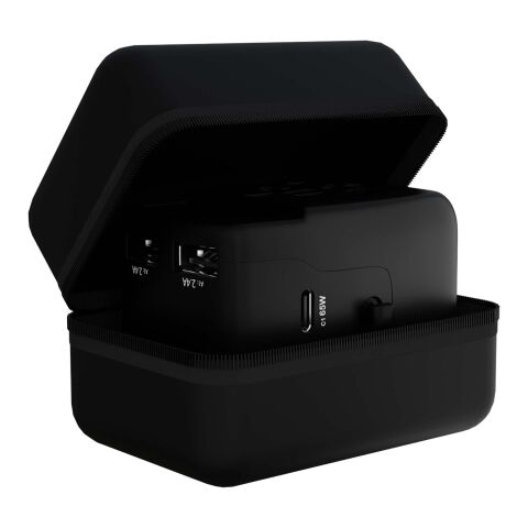 Adaptador universal de viaje "SCX.design T19" Negro intenso | sin montaje de publicidad | no disponible | no disponible