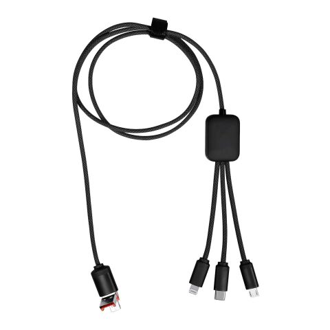 Cable de carga 5 en 1 "SCX.design C35" Negro intenso | sin montaje de publicidad | no disponible | no disponible