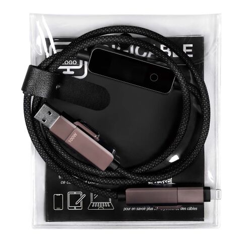 Cable de carga de 100&nbsp;W "SCX.design C41" Negro intenso | sin montaje de publicidad