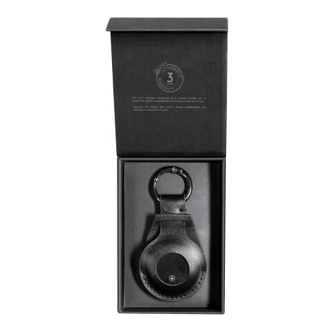 Etiqueta inteligente redonda con llavero "SCX.design A12" Negro intenso | sin montaje de publicidad | no disponible | no disponible