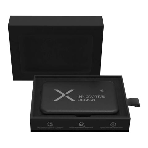 Batería externa magnética SCX.design P41 MagLED de 5000 mAh Negro intenso