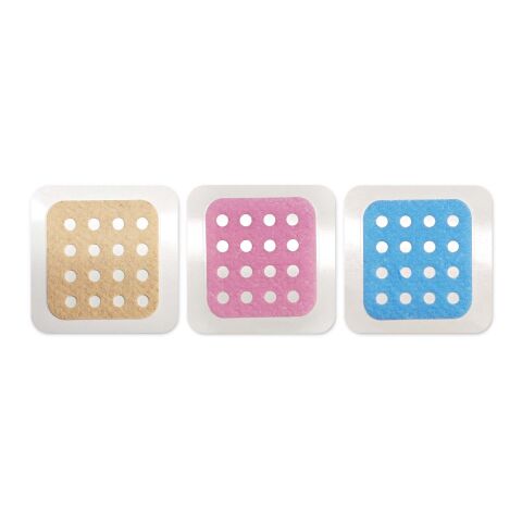 Juego de 3 parches antiarañazos con sobre de papel impreso a todo color blanco