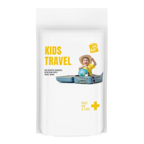 &quot;MyKit&quot; Set de viaje para niños en funda de papel blanco | sin montaje de publicidad | no disponible | no disponible