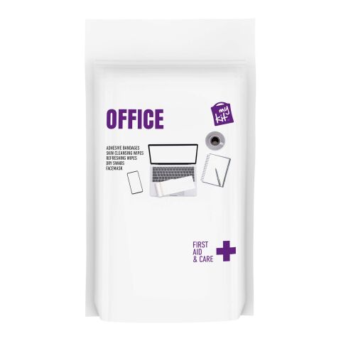 &quot;MyKit&quot; Primeros auxilios para oficina en funda de papel blanco | sin montaje de publicidad | no disponible | no disponible