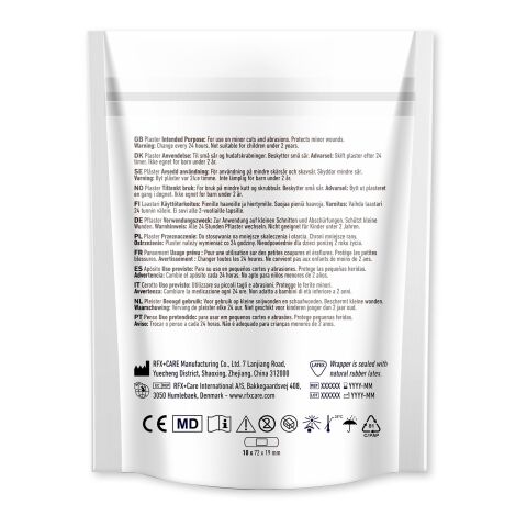 Apósitos de 10 piezas en sobre de papel impreso a todo color blanco | universal | sin montaje de publicidad | no disponible | no disponible