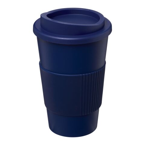 Vaso térmico Americano® de 350 ml con agarradera Azul | sin montaje de publicidad | no disponible | no disponible