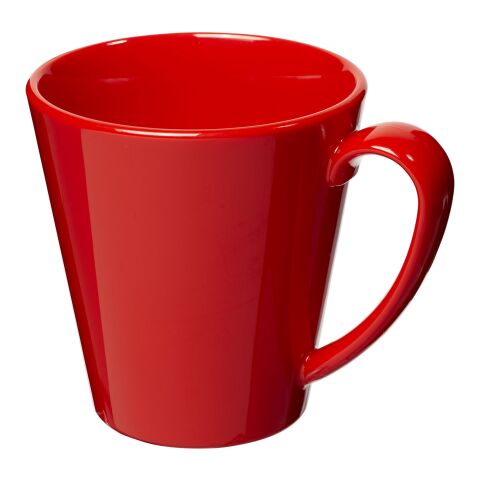 Taza de plástico suprema de 350 ml Rojo | sin montaje de publicidad | no disponible | no disponible