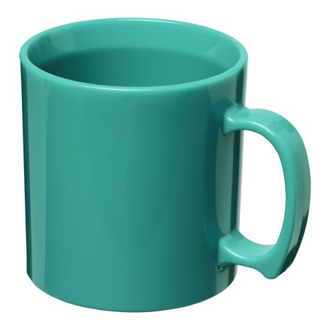 Taza de plástico estándar de 300 ml Azul aqua | sin montaje de publicidad | no disponible | no disponible