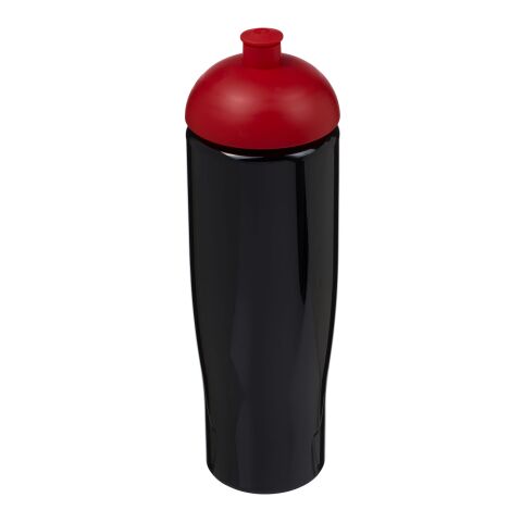 Bidón deportivo con Tapa Dome de 700 ml H2O Tempo® Negro intenso-Rojo | sin montaje de publicidad | no disponible | no disponible