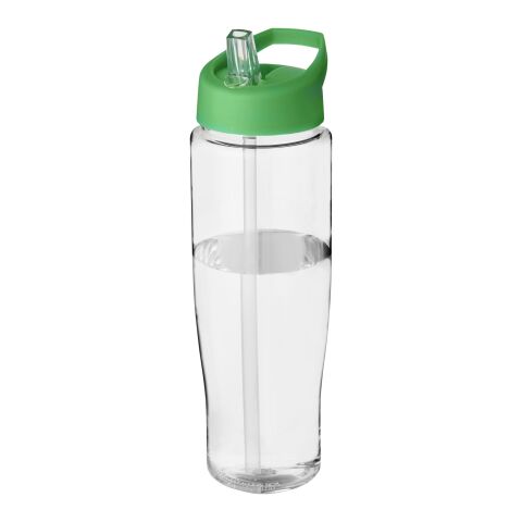 Bidón deportivo con tapa con boquilla de 700 ml H2O Tempo® Transparente-Verde | sin montaje de publicidad | no disponible | no disponible