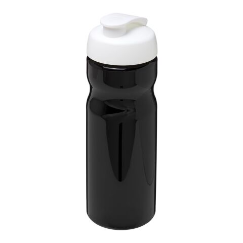 Bidón deportivo con Tapa Flip de 650 ml H2O Base® Negro intenso-Blanco | sin montaje de publicidad | no disponible | no disponible
