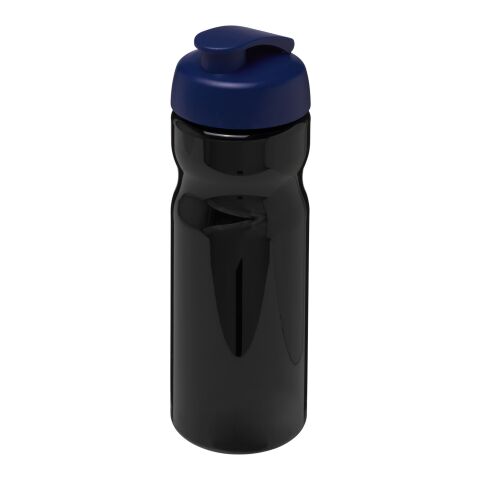 Bidón deportivo con Tapa Flip de 650 ml H2O Base® Negro intenso-Azul | sin montaje de publicidad | no disponible | no disponible