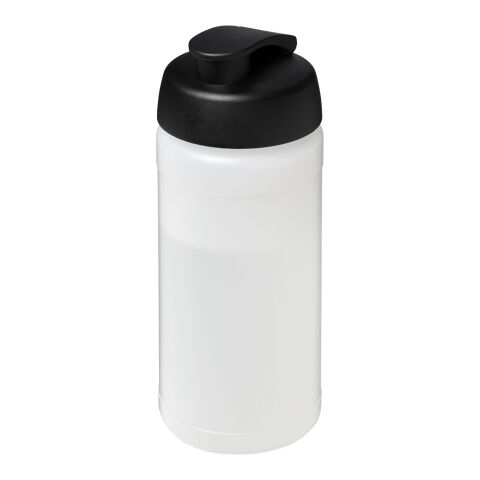 Bidón deportivo con Tapa Flip de 500 ml Baseline™ Plus Blanco-Negro | sin montaje de publicidad | no disponible | no disponible