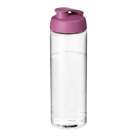 Bidón deportivo con tapa Flip de 850 ml "H2O Vibe" Blanco-Rosa | sin montaje de publicidad | no disponible | no disponible