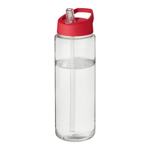 Bidón deportivo con tapa con boquilla de 850 ml "H2O Vibe" Blanco-Rojo | sin montaje de publicidad | no disponible | no disponible