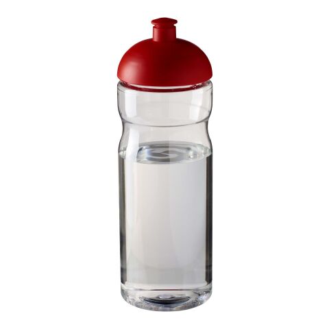 Bidón deportivo con tapa Dome de 650&nbsp;ml "H2O Eco" Blanco-Rojo | sin montaje de publicidad | no disponible | no disponible