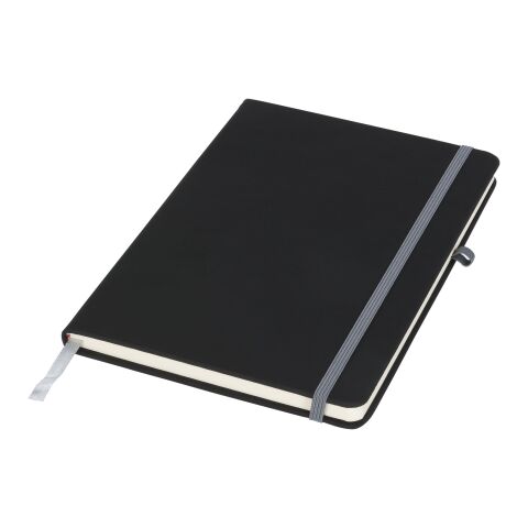 Libreta A5 de tacto suave &quot;Noir Medium&quot; Estándar | Negro intenso-Gris | sin montaje de publicidad | no disponible | no disponible