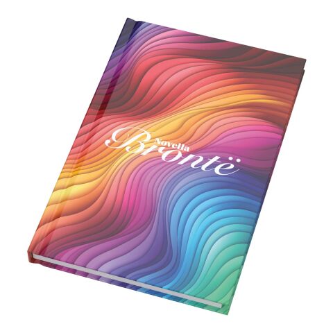 Libreta de tapa dura brillante A5 con 100 hojas "Novella Brontë" Blanco | sin montaje de publicidad | no disponible | no disponible