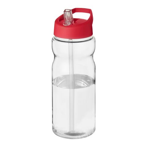 Bidón deportivo de 650 ml con tapa con boquilla "H2O Active® Base Tritan™" Transparente-Rojo | sin montaje de publicidad | no disponible | no disponible