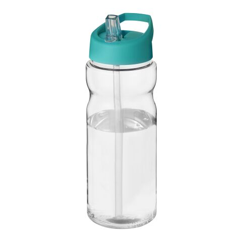 Bidón deportivo de 650 ml con tapa con boquilla "H2O Active® Base Tritan™" Transparente claro-Azul aqua | sin montaje de publicidad | no disponible | no disponible