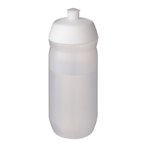 Bidón deportivo de 500&nbsp;ml "HydroFlex™ Clear" Blanco-Transparente escarchado | sin montaje de publicidad | no disponible | no disponible