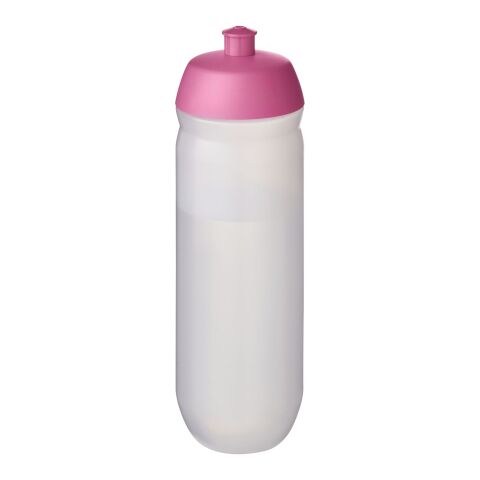 Bidón deportivo de 750 ml &quot;HydroFlex™ Clear&quot; Rosa-Transparente escarchado | sin montaje de publicidad | no disponible | no disponible